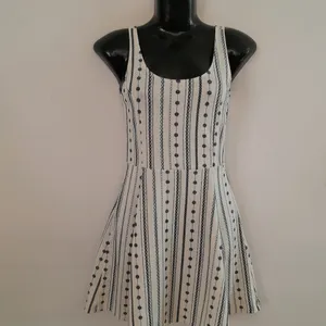 Off White Printed Dress (Women's)