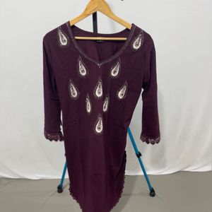 Burgundy Complete Dress - Size - L