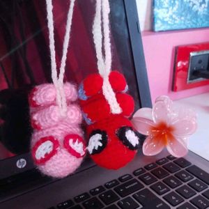 Cute Crochet Spiderman Keychain