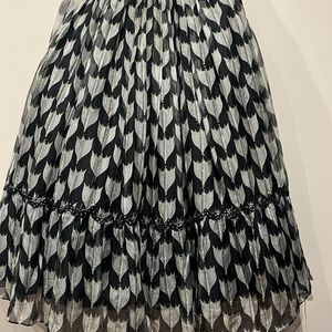 Black And white Lehanga choli