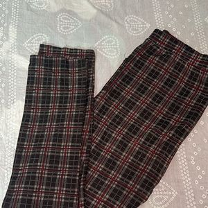 Chex Print Trouser