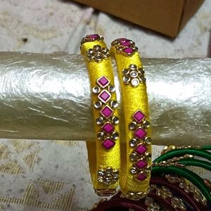 Handmade Silk Thread Bangles