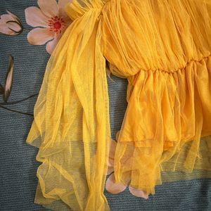 Yellow Crop Top