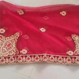 Wedding Lhengha With Net Dupatta