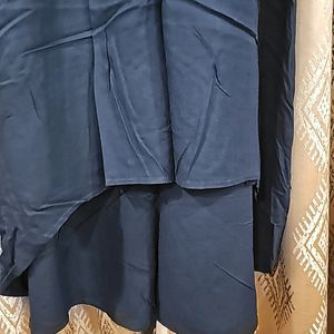 Black Uneven Kurta