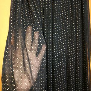 Black Chiffon Dupatta