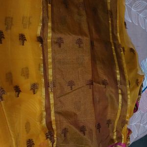 Yellow Colour Saree