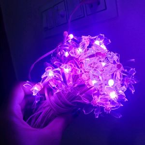 Pink Flower Led Lights 5 Meter