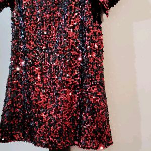 Red Sequence Dress