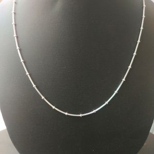 925 Hallmark Silver Sleek Thin Snack 🥨 Chain ⛓️