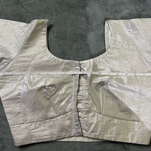 Silver Blouse With Cotton Lining