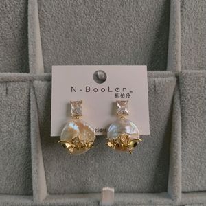 Premium Pearl Butterfly Earrings