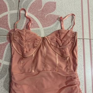 Peach Bodycon Dress