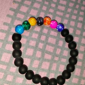 Matte Black With 7 Different Beads