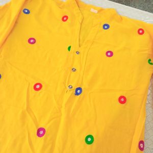 Gold Yellow 🟡 Kurti