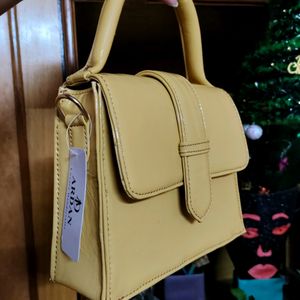 Yellow Leather Handbag