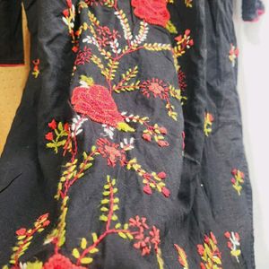 Black Suit  With Hand Embroidery Work