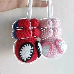 Cute Crochet Spiderman Keychain