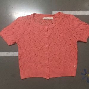 Coral Net Winter Top And Jacket