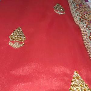 Fancy red saree