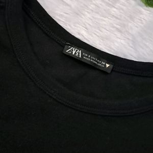 Zara Basic Crop Tee