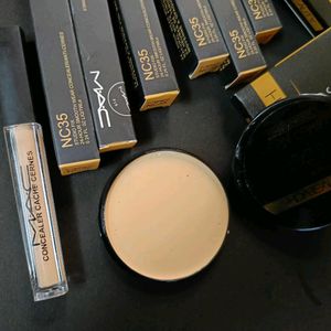 6 Mac concealer +6 huda compact