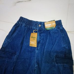 stretchable Cargo Girls Denim