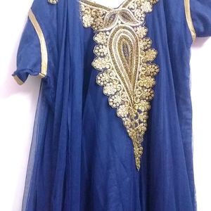 Netted Anarkali Kurthi