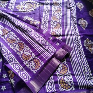 New Purple Colour Saree