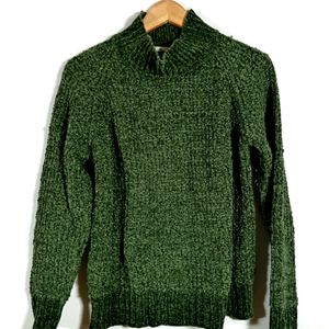 Dark Green Turtle Neck Sweater (Women)