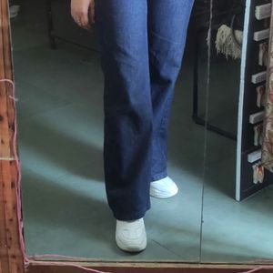 Blue Wide leg Jeans (High Waist)