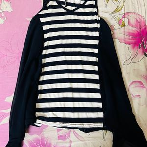 Sleeveless Striped Top