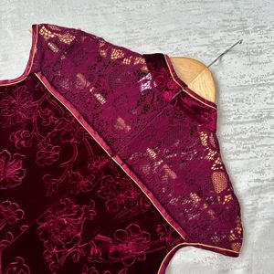 Korean Oriental Velvet Dress