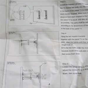 LED WALL MOUNT T.V. STAND TOP CONDITION