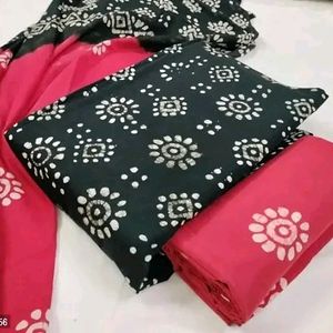 Fancy Cotton Unstitched Dress Material For Women F