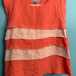 Round Neck Sleeveless Cute Top