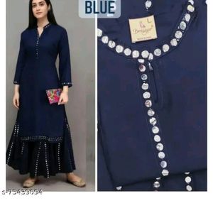 Very Low Price Brand New Mirror Work Kurti Garara