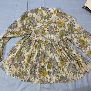 Floral Transy Top