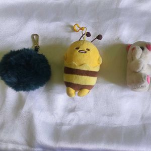 3 Cute Mini Keychain Toy