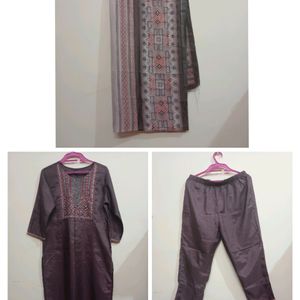 Sanisa Women Kurta, Pant And Dupatta Set