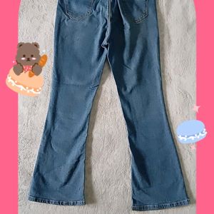 For Short Girls Blue Women Bootcut Jeans