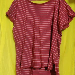 Maroon Tshirt For Women + Surprise Freebie