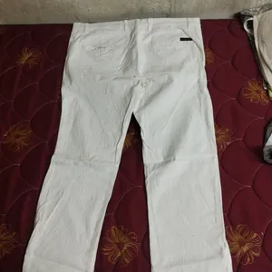 Pure Cotton Pant White Colour