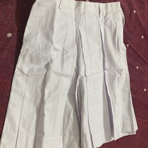 Brand New White Skirt School Plaited