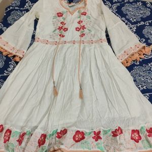 White Ethnic Dress