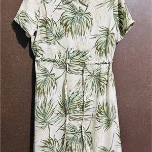 FIG Tropical Print Shirt Dress