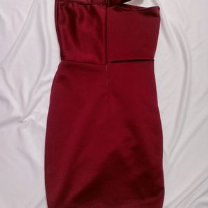 Wine Bodycon Dress