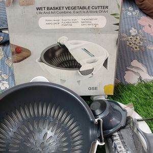 Vegetable Cutter with Drain Wet Basket