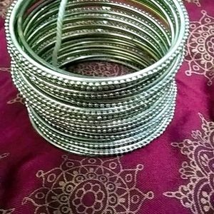 Ethnic Traditional Silver Plated Classic Bangles