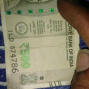 500 Note With Fancy 786 Number